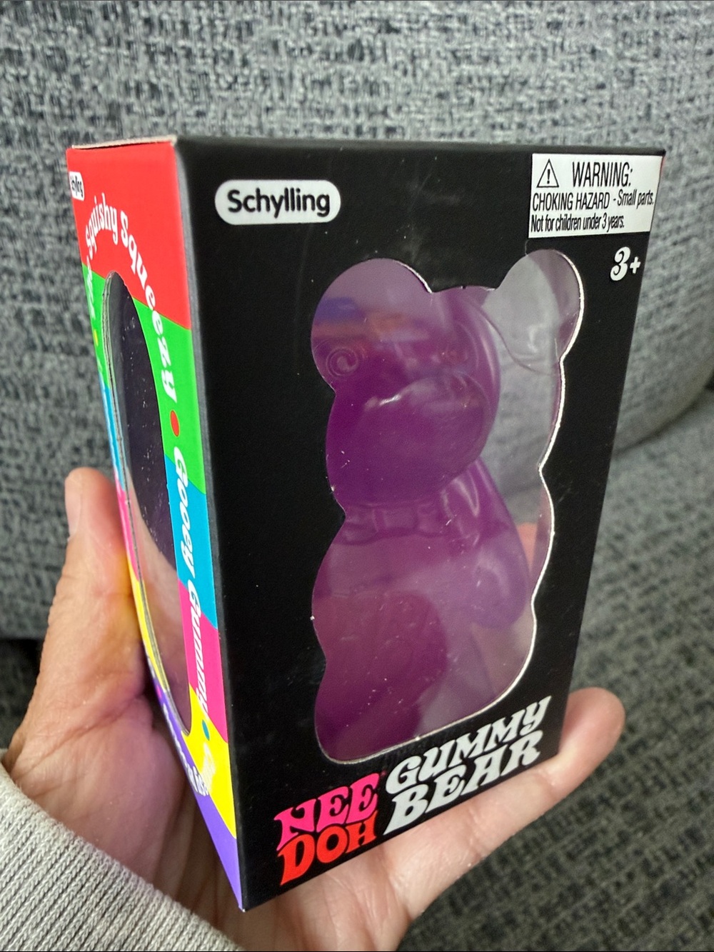 BNIB NeeDoh Gummy Bear, Purple